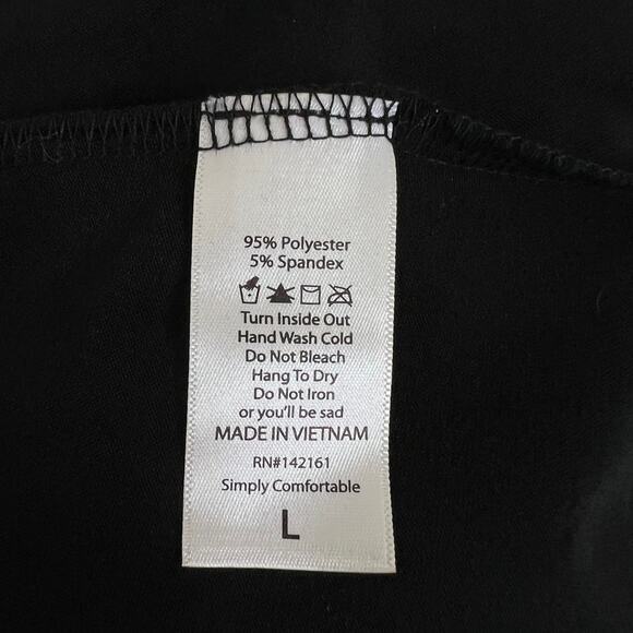 LuLaRoe Womens Maxi Dress Large Black Gold Metallic Geometric Print Scoop Neck - Picture 5 of 5